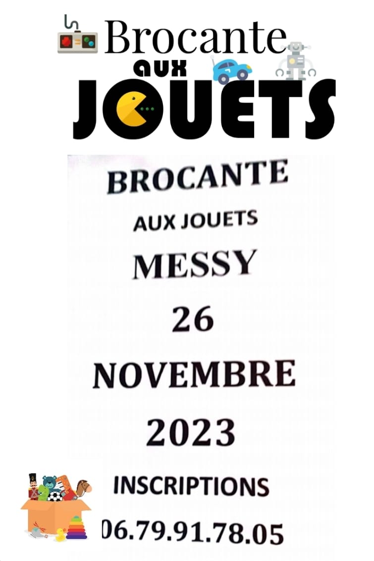 BROCANTE AUX JOUETS LE 26/11/23