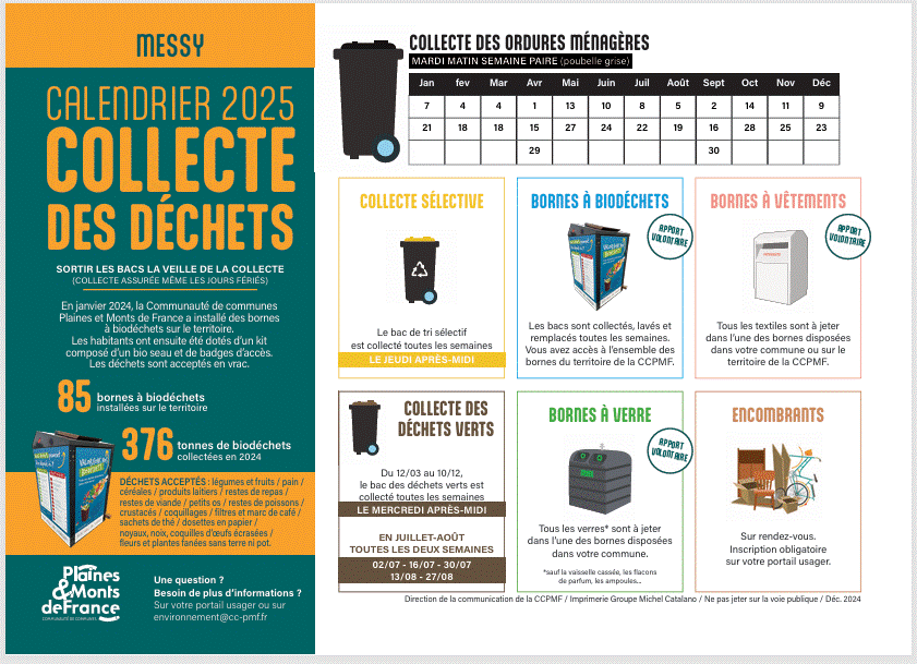 COLLECTE DECHETS 2025