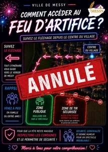 ANNULATION DU FEU D'ARTIFICE DU 27 JUIN