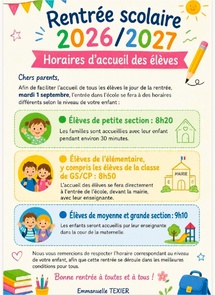RENTREE SCOLAIRE RENTREE SCOLAIRE