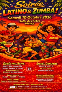 Soirée Latino & Zumba à Messy Soirée Latino & Zumba à Messy