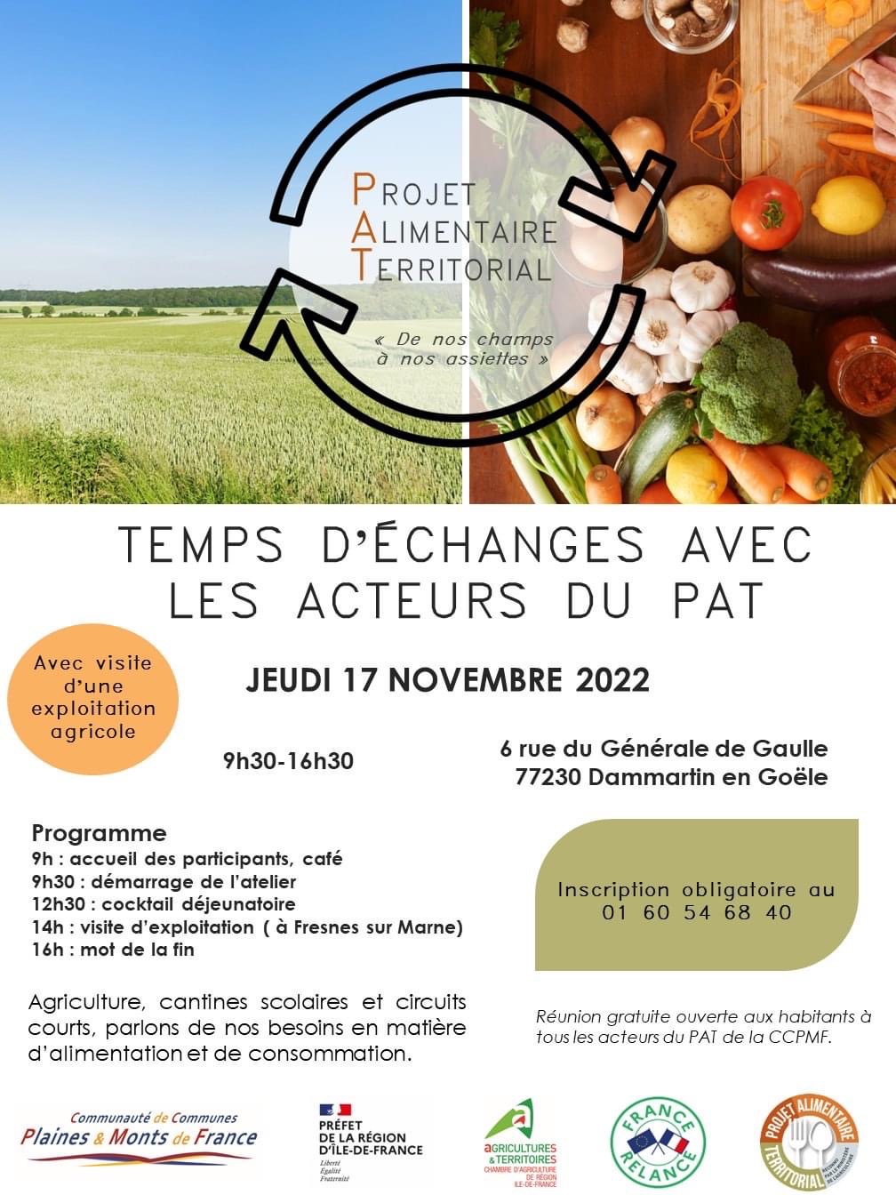 CCPMF - PROJET ALIMENTAIRE TERRITORIAL