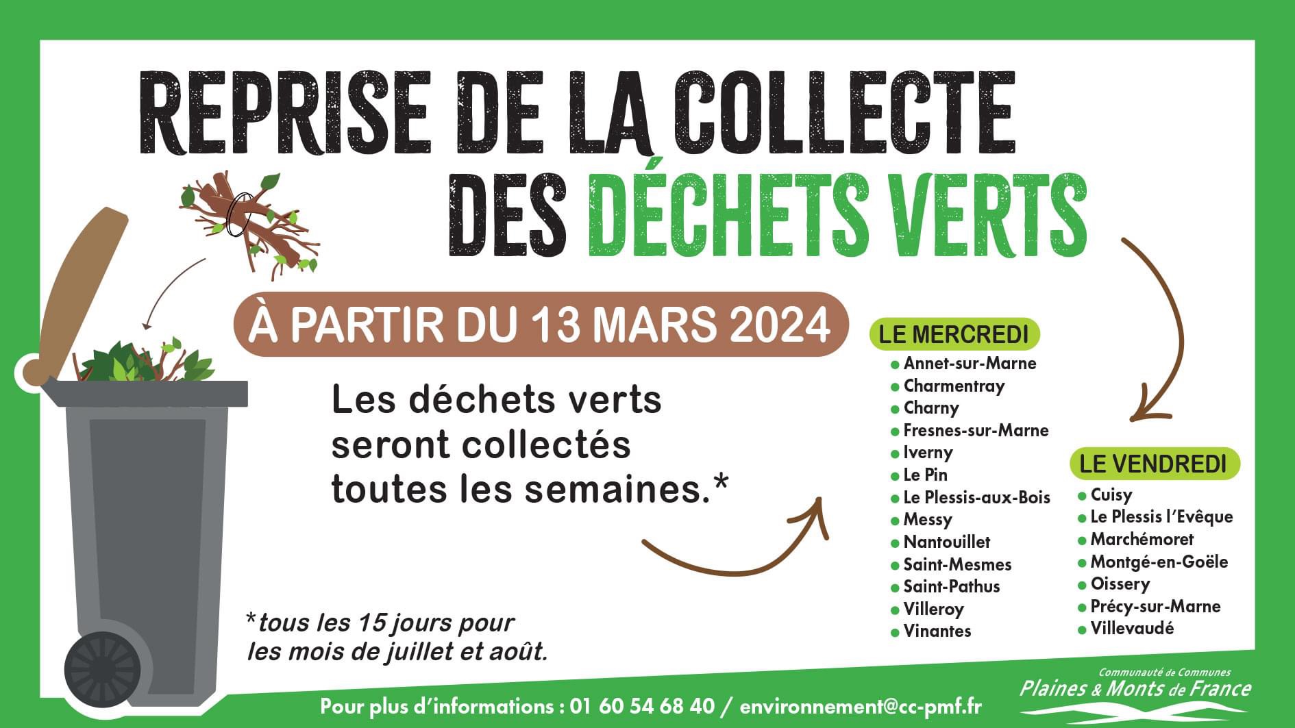 COLLECTE DECHETS VERTS