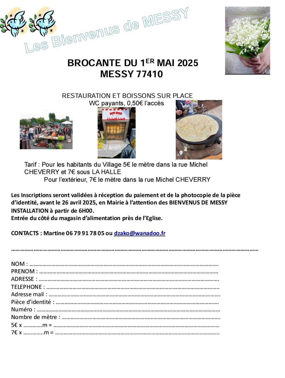 BROCANTE DU 1ER MAI