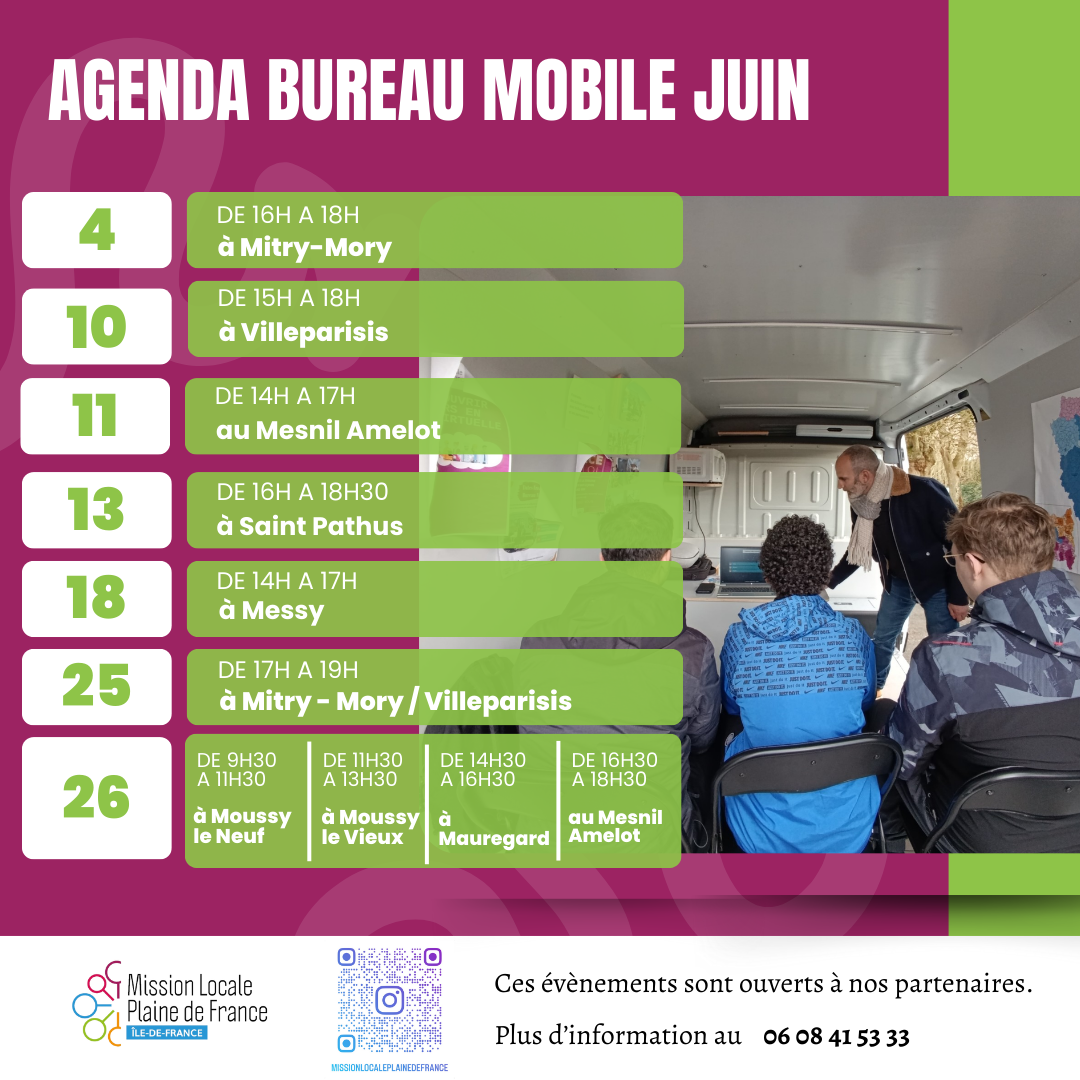 Bureau Mobile Mission Locale Plaine de France