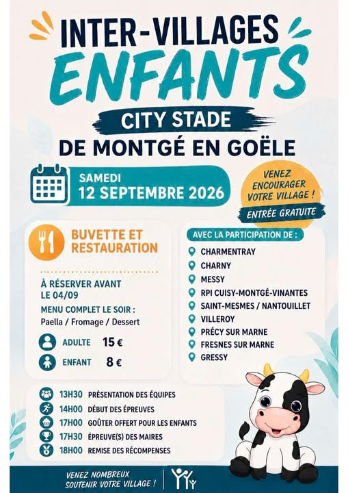 INTER-VILLAGES ENFANTS 2026 – INSCRIPTIONS OUVERTES !