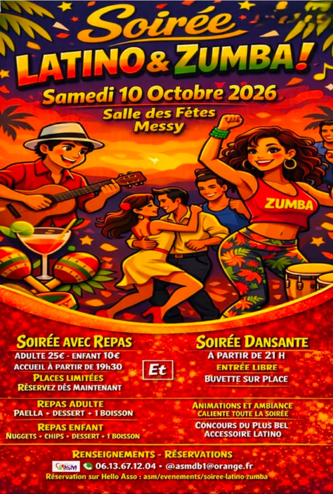 Soirée Latino & Zumba à Messy