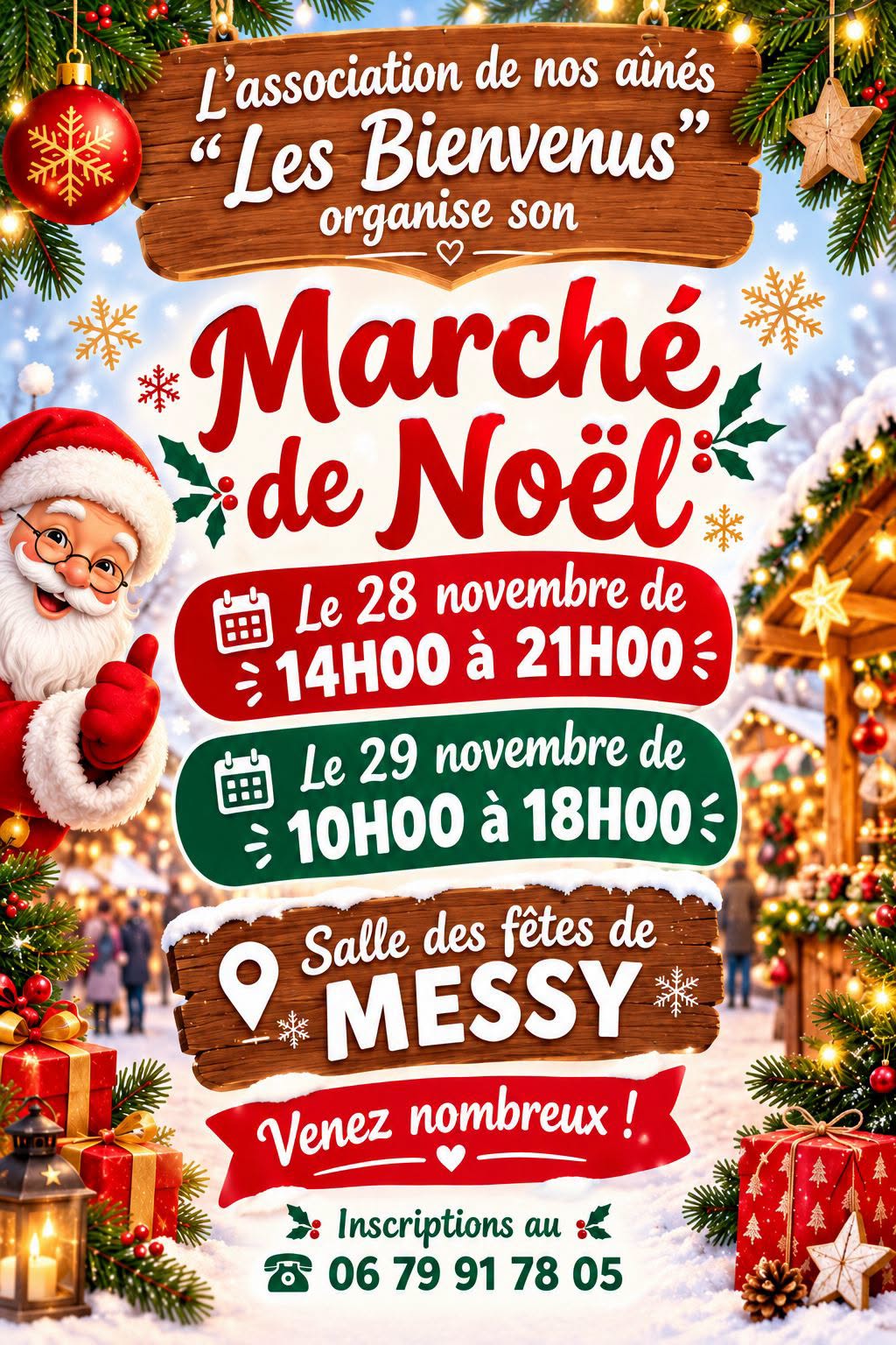 Le Marché de Noël de Messy approche !