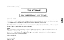 COUPURE DE COURANT LE 19 AOUT