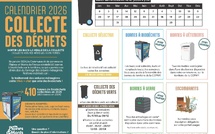 CALENDRIER DE COLLECTE DES DECHETS 2026