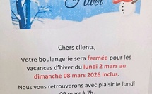 Fermeture de la boulangerie et machine à pain