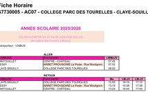 MODIFICATION DU LIEU D'ARRET DU BUS SCOLAIRE PENDANT LA FETE FORAINE DE MESSY