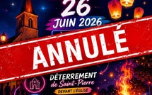 ANNULATION DE LA SAINT JEAN LE 26 JUIN